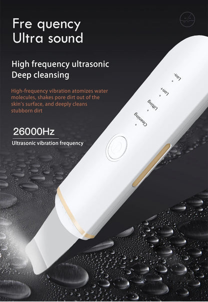 UltraGlow Scrubber: Ultrasonic Skin Spatula for Vibrant Facial Care