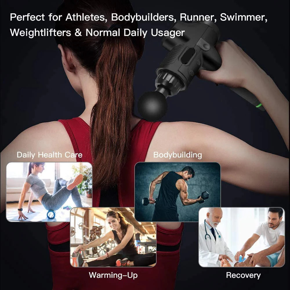 MuscleMaster Pro: The Ultimate Deep Tissue Massage Gun for Muscle Pain Relief and Body Shaping