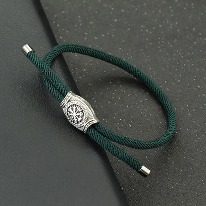 Viking Spirit 2024: Handmade Adjustable Rope Bracelet - Vintage-Inspired Men's Accessory