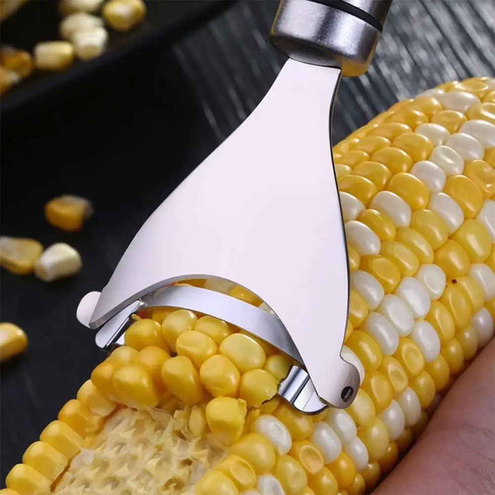 CornMaster Pro: Stainless Steel Corn Peeler & Thresher