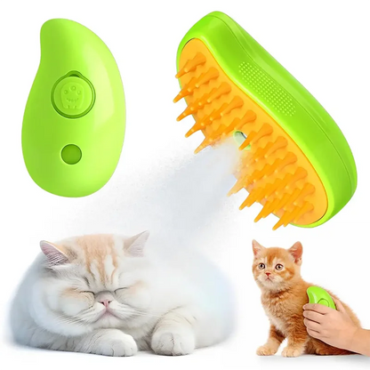 SteamGroom Elite: The Revolutionary 3-in-1 Pet Steamer Brush for Detangling and Grooming