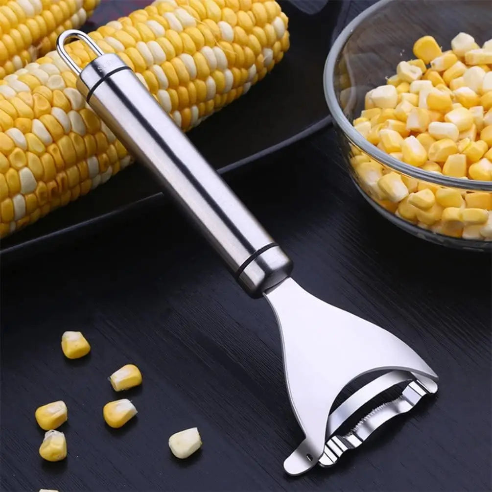 CornMaster Pro: Stainless Steel Corn Peeler & Thresher