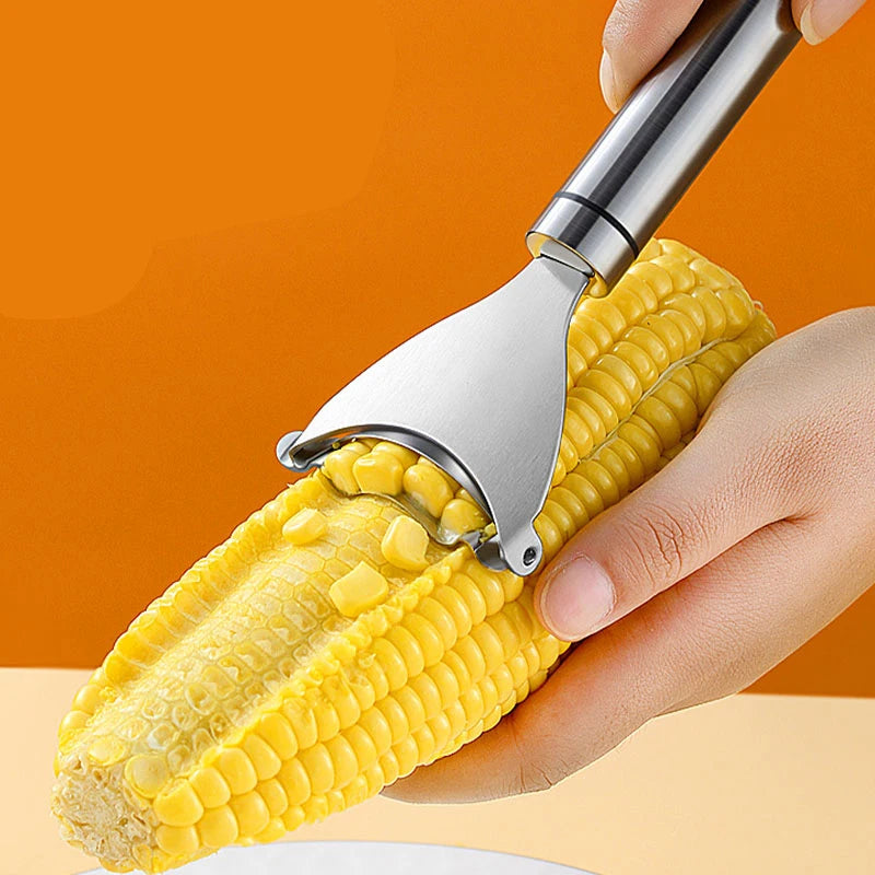 CornMaster Pro: Stainless Steel Corn Peeler & Thresher